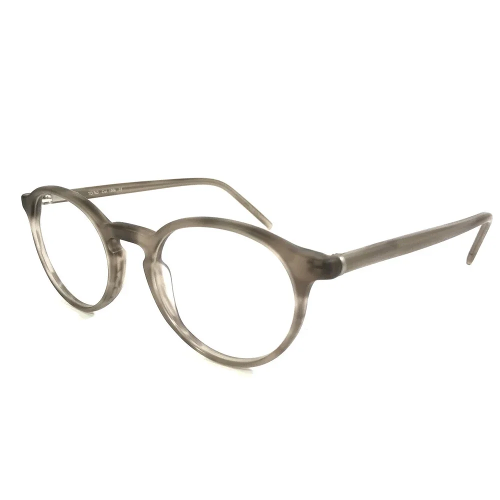 Gray Horn Round Full Rim 49-20-145